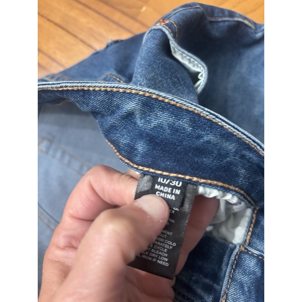 Frye Women's High-Rise Amari Wash Jeans, Blue, Size 10/30. Cuffed Jeans Stretch - Picture 7 of 10